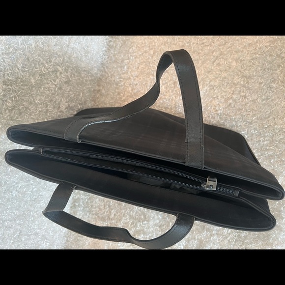 Burberry Coated Canvas Check Handle Bag - Picture 9 of 15